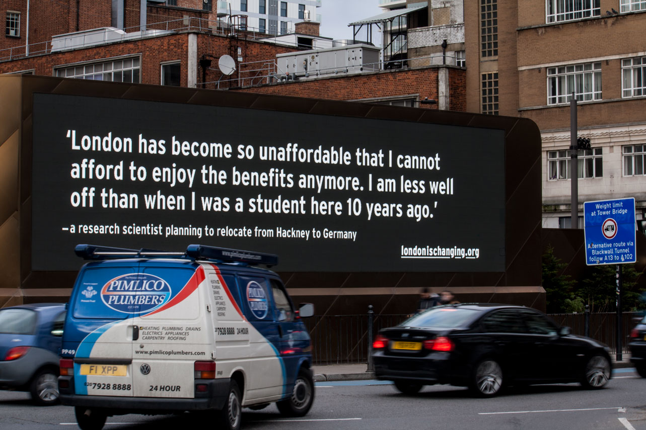 London is Changing: We know London is changing. How can a community respond?